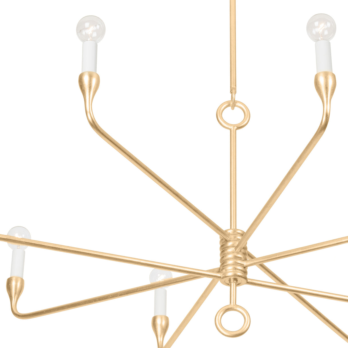 Adalyn 8 Light Chandelier 41", Gold Leaf