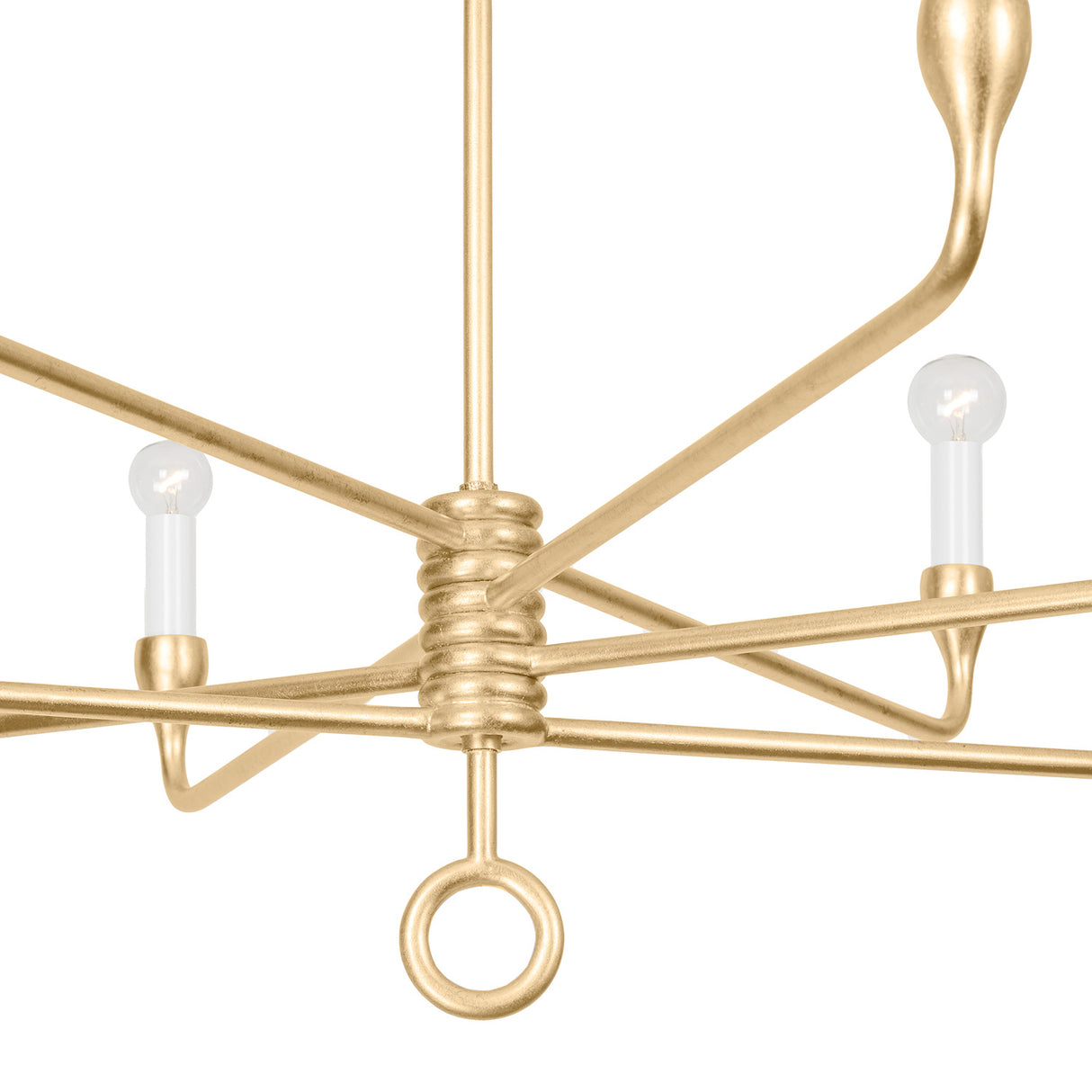 Adalyn 8 Light Chandelier 41", Gold Leaf