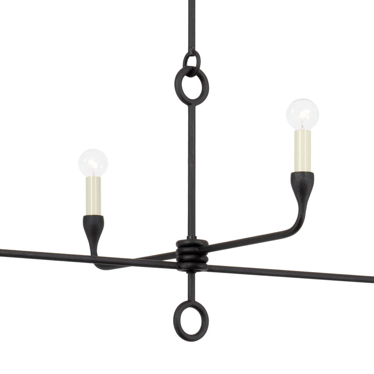 Adalyn 4 Light Chandelier 44", Antique Iron