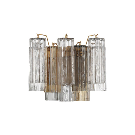 Grace Wall Sconce 12", Brass with Gilded Fog Glass