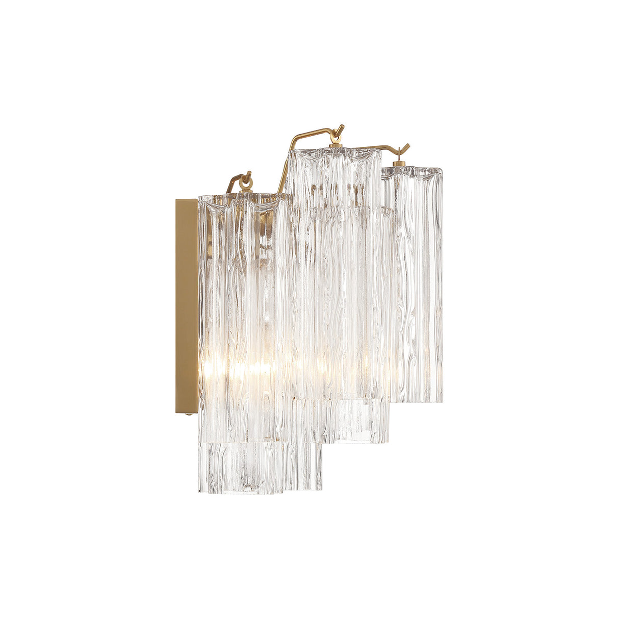 Grace Wall Sconce 12", Brass with Clear Glass