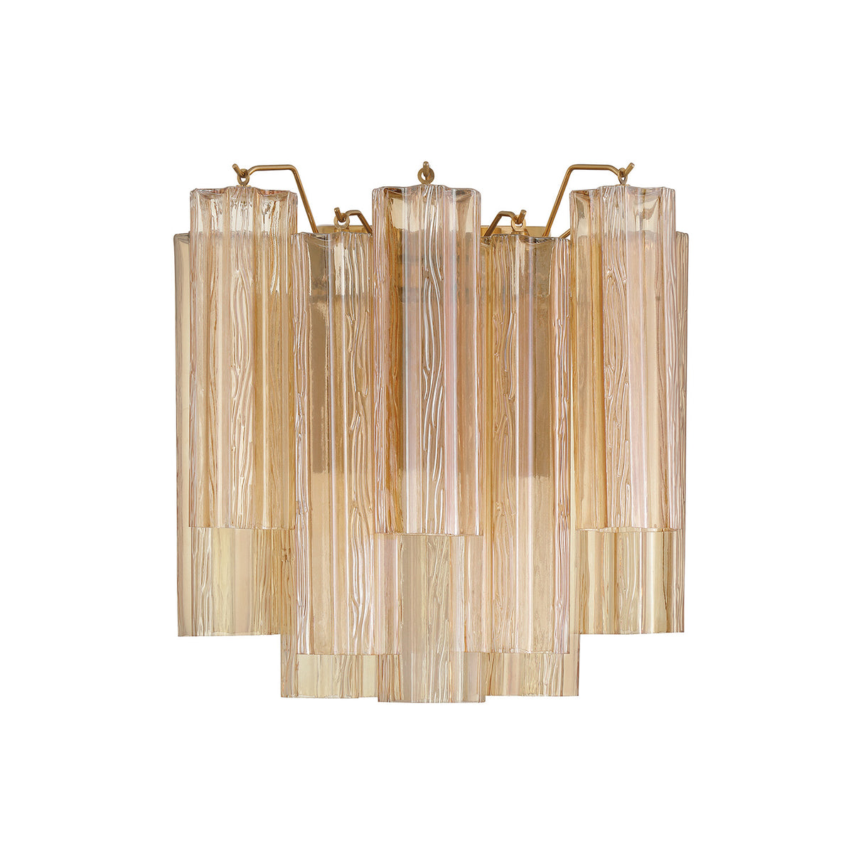 Grace Wall Sconce 14", Brass with Topaz Glass