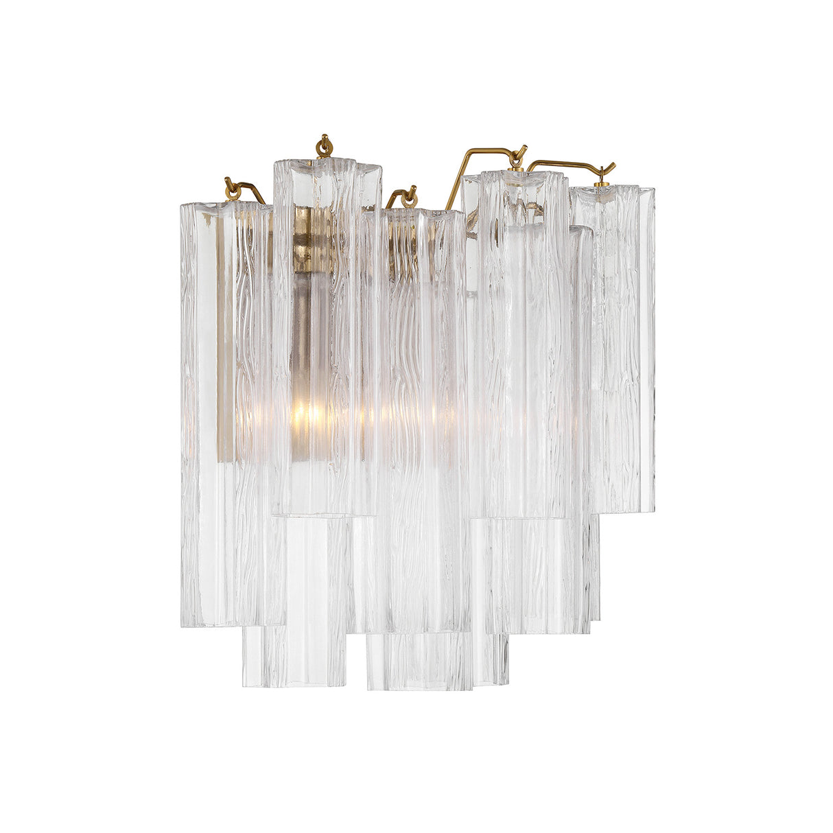 Grace Wall Sconce 14", Brass with Clear Glass