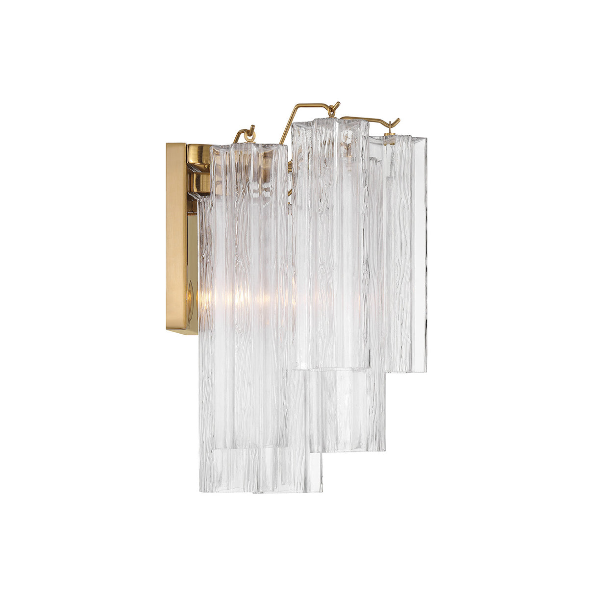 Grace Wall Sconce 14", Brass with Clear Glass