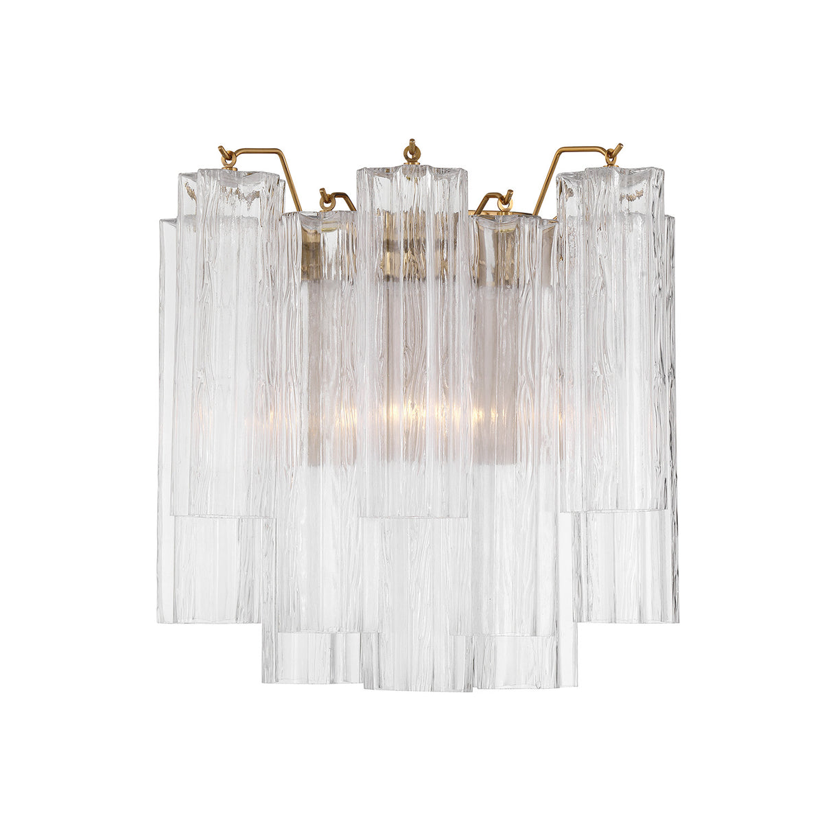 Grace Wall Sconce 14", Brass with Clear Glass