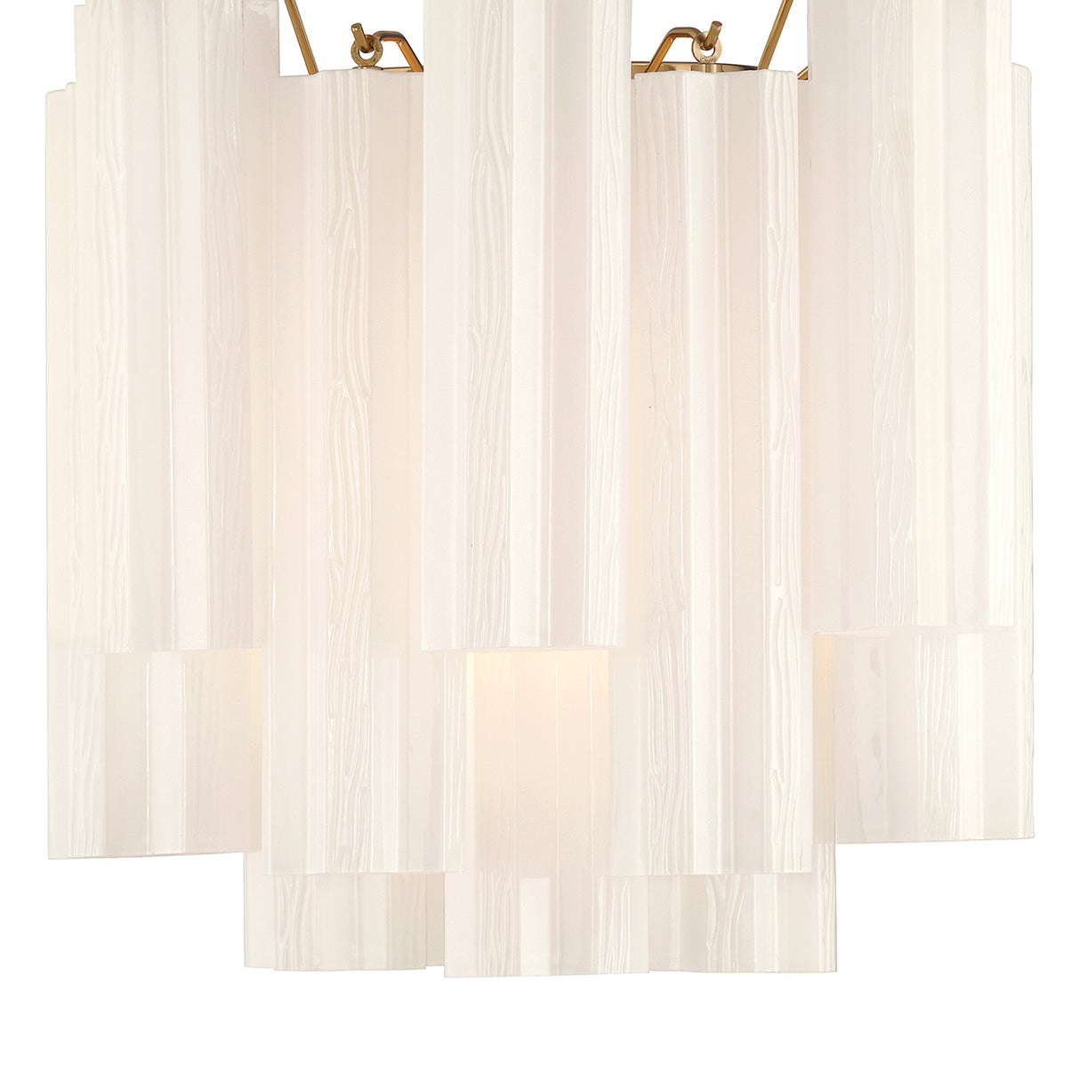 Grace Wall Sconce 14", Brass with White Glass