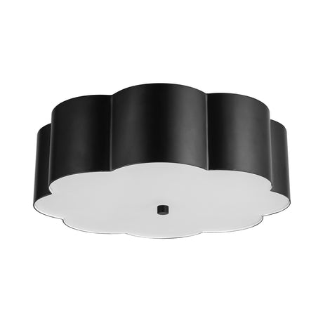 Shana Flush Mount 14", Matte Black
