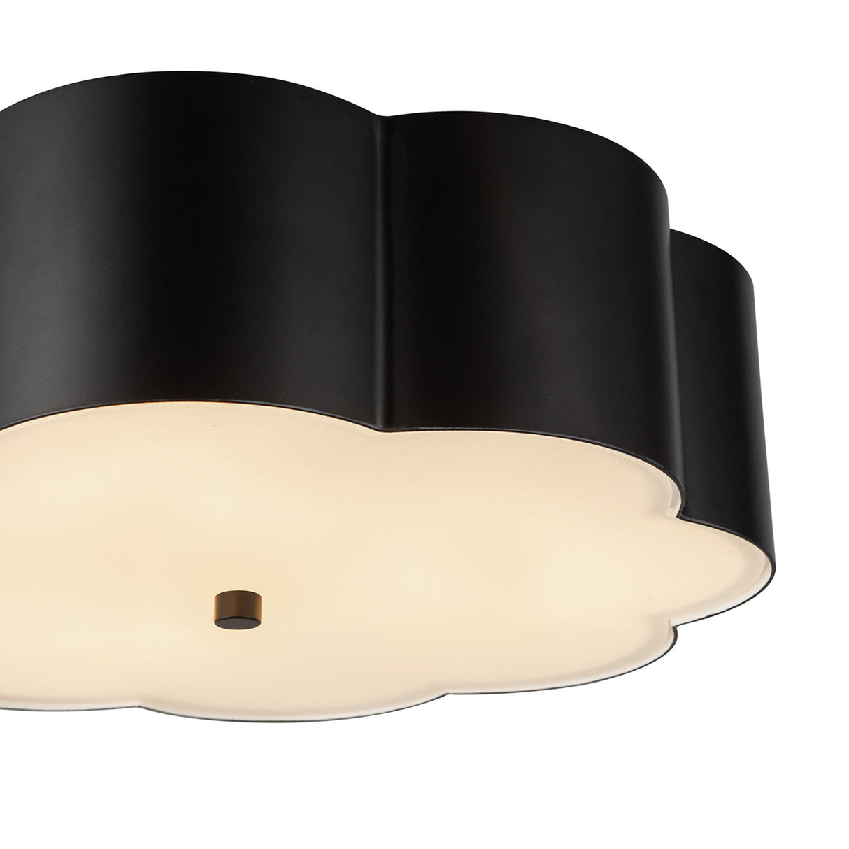 Shana Flush Mount 14", Matte Black