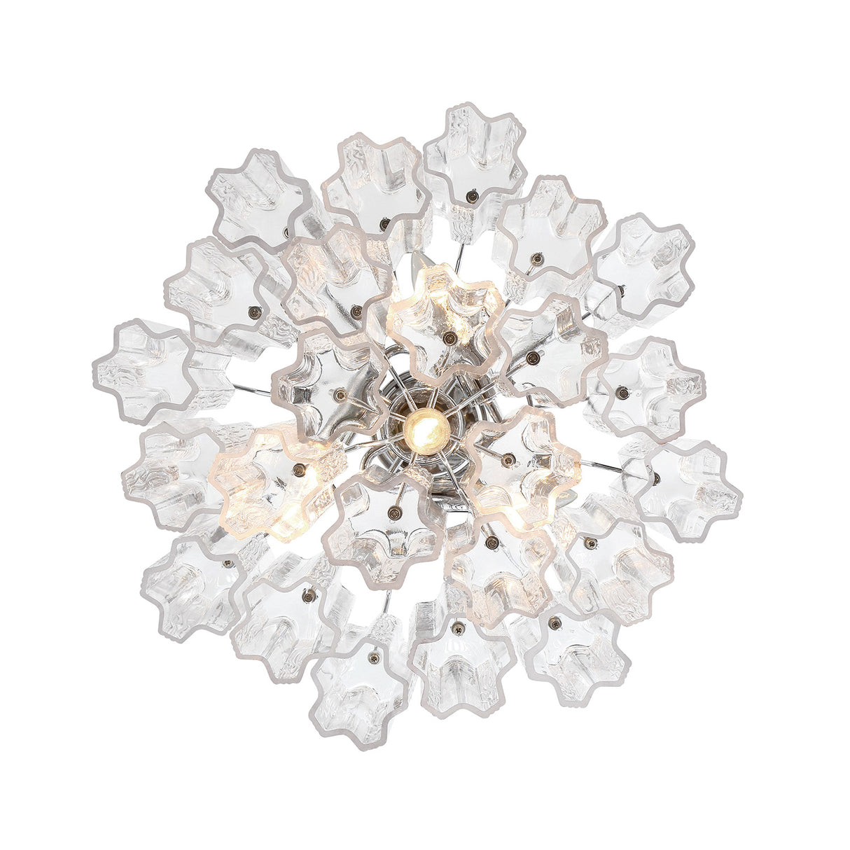 Grace 4 Light Mini Chandelier 18", Chrome with Clear Glass