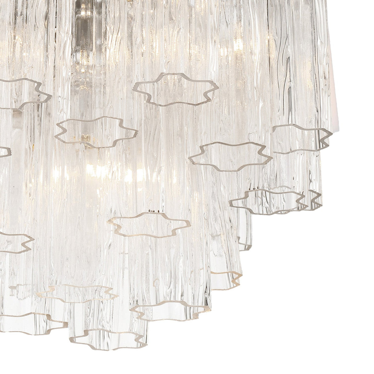 Grace 4 Light Mini Chandelier 18", Chrome with Clear Glass