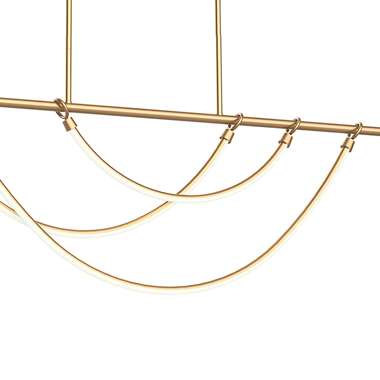Otis Linear LED Pendant 48", Vintage Brass