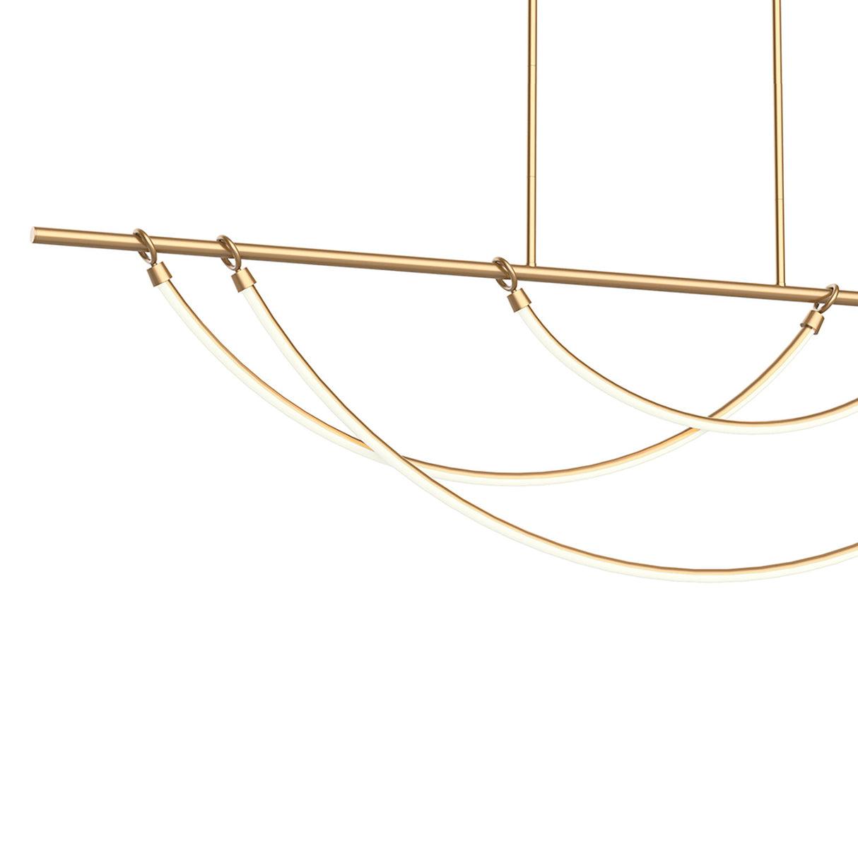Otis Linear LED Pendant 60", Vintage Brass