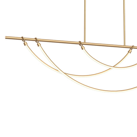 Otis Linear LED Pendant 60", Vintage Brass