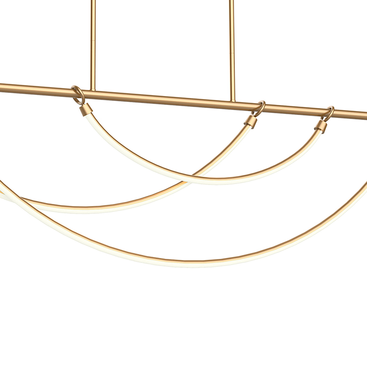 Otis Linear LED Pendant 60", Vintage Brass