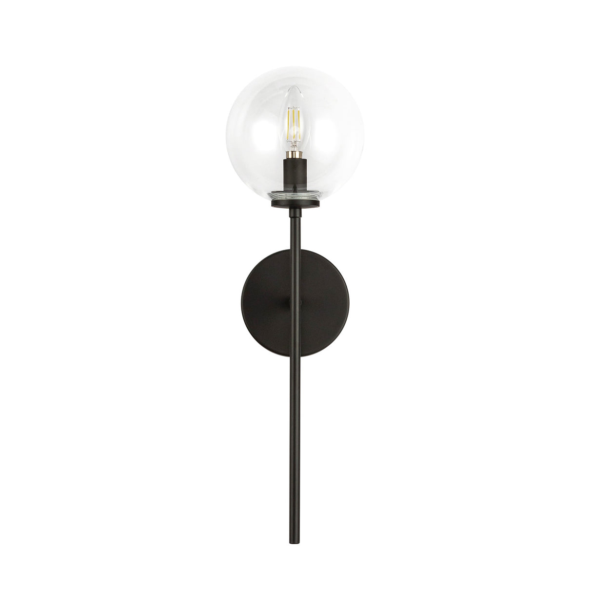 Gurt 1 Light Wall Sconce 20", Matte Black
