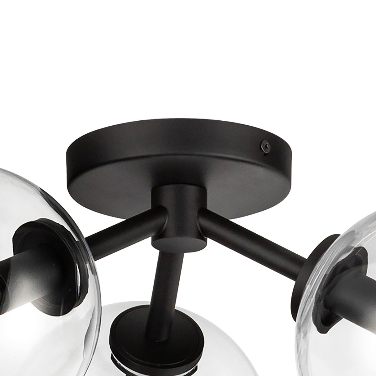 Gurt 3 Light Semi-Flush 18", Matte Black