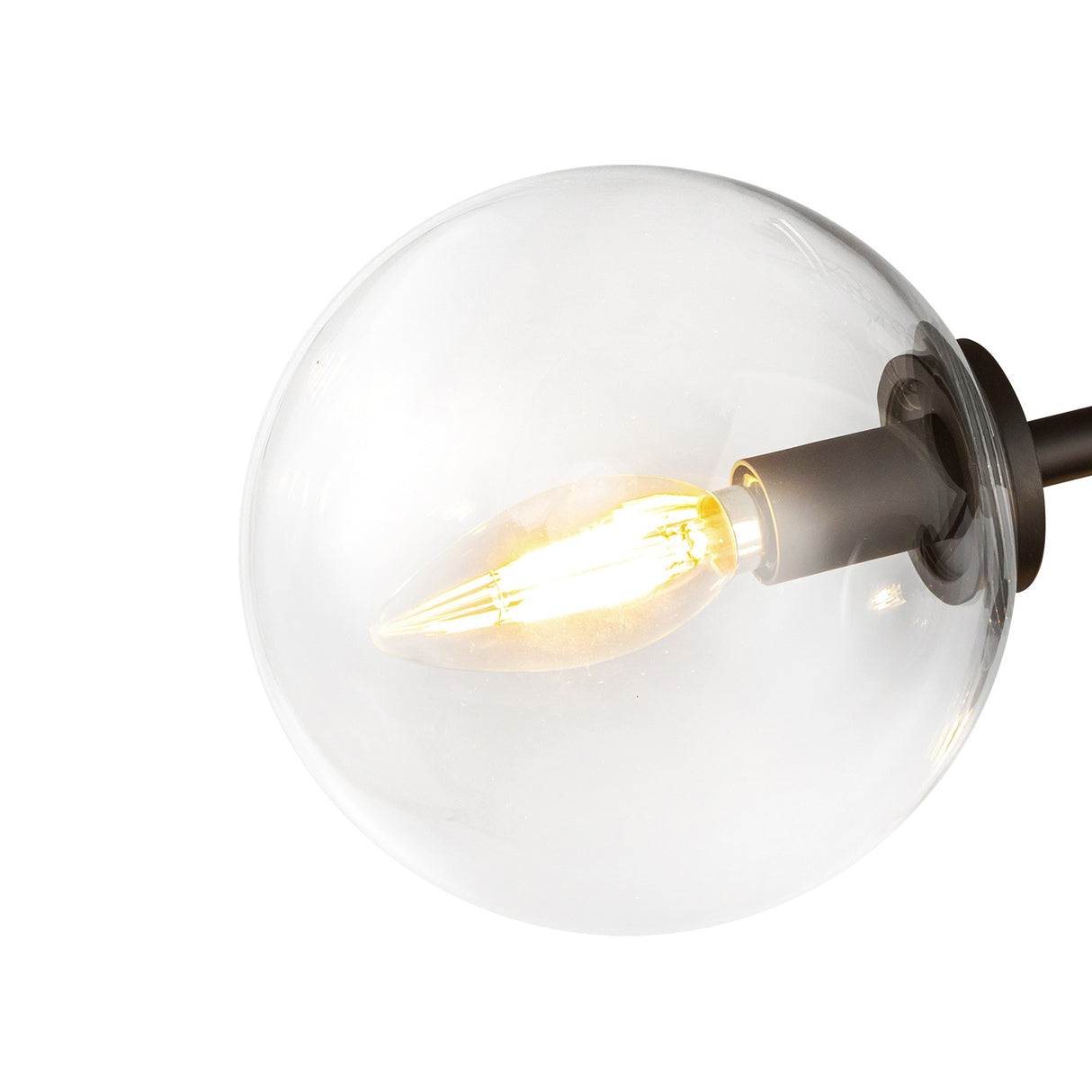 Gurt 3 Light Semi-Flush 18", Matte Black