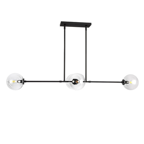 Gurt 4 Light Linear Pendant 48", Matte Black
