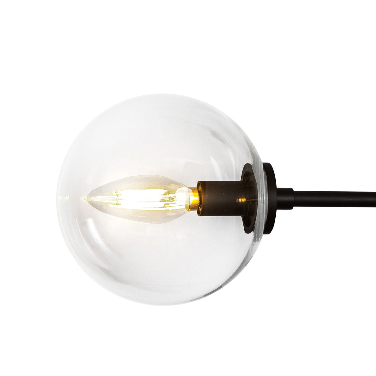 Gurt 4 Light Linear Pendant 48", Matte Black