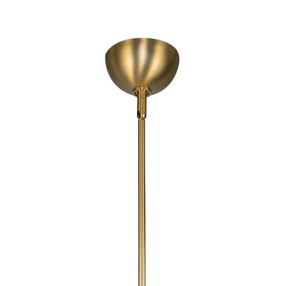Tristen Pendant 10", Brushed Brass and Opal Glass