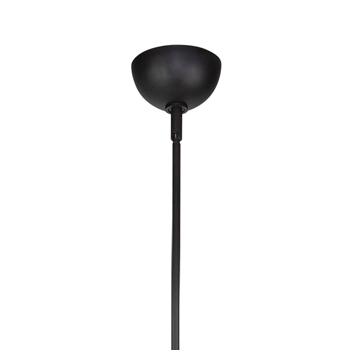 Tristen Pendant 10", Matte Black and Opal Glass
