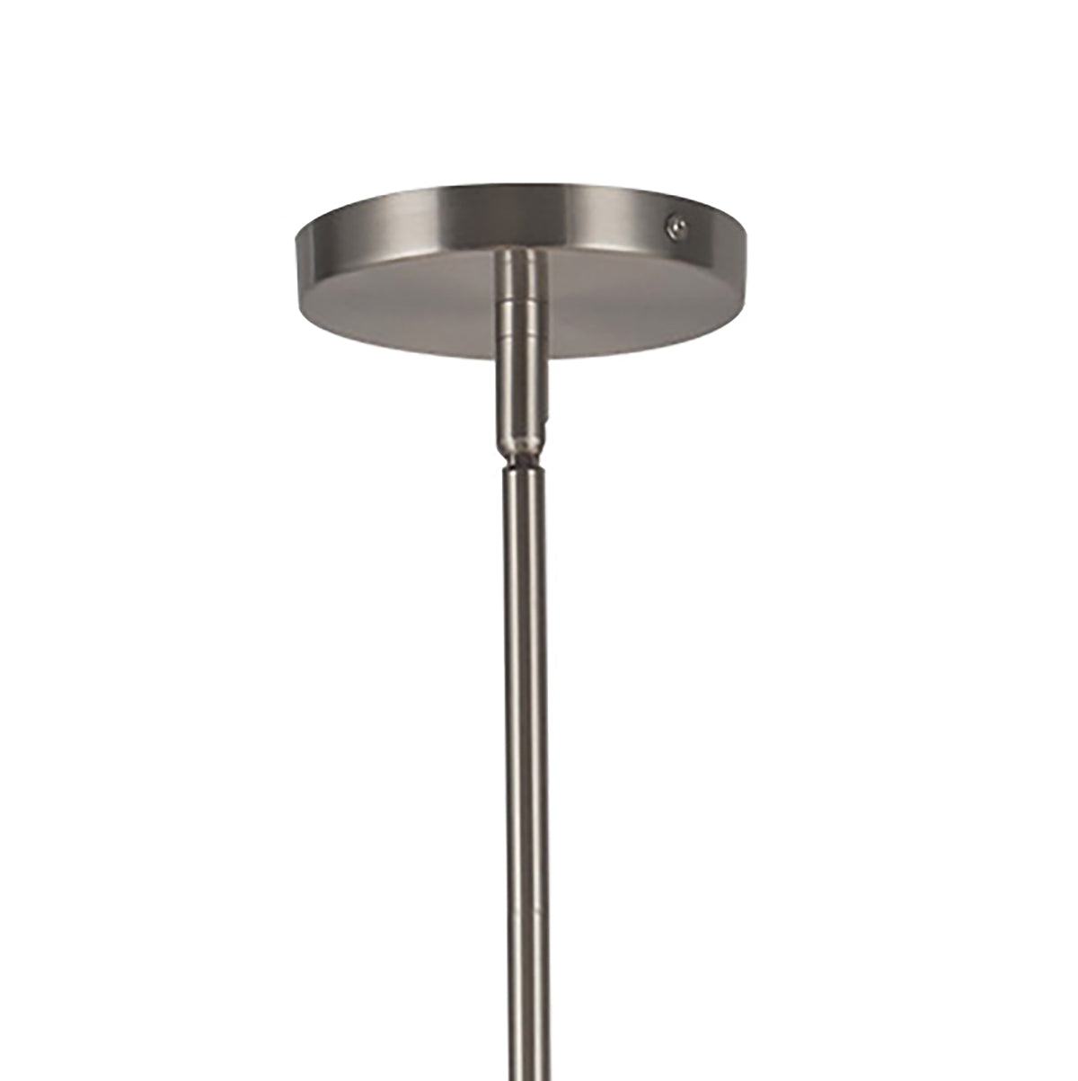 Aurora Chandelier 39", Brushed Nickel and Ribbed Opal Glass