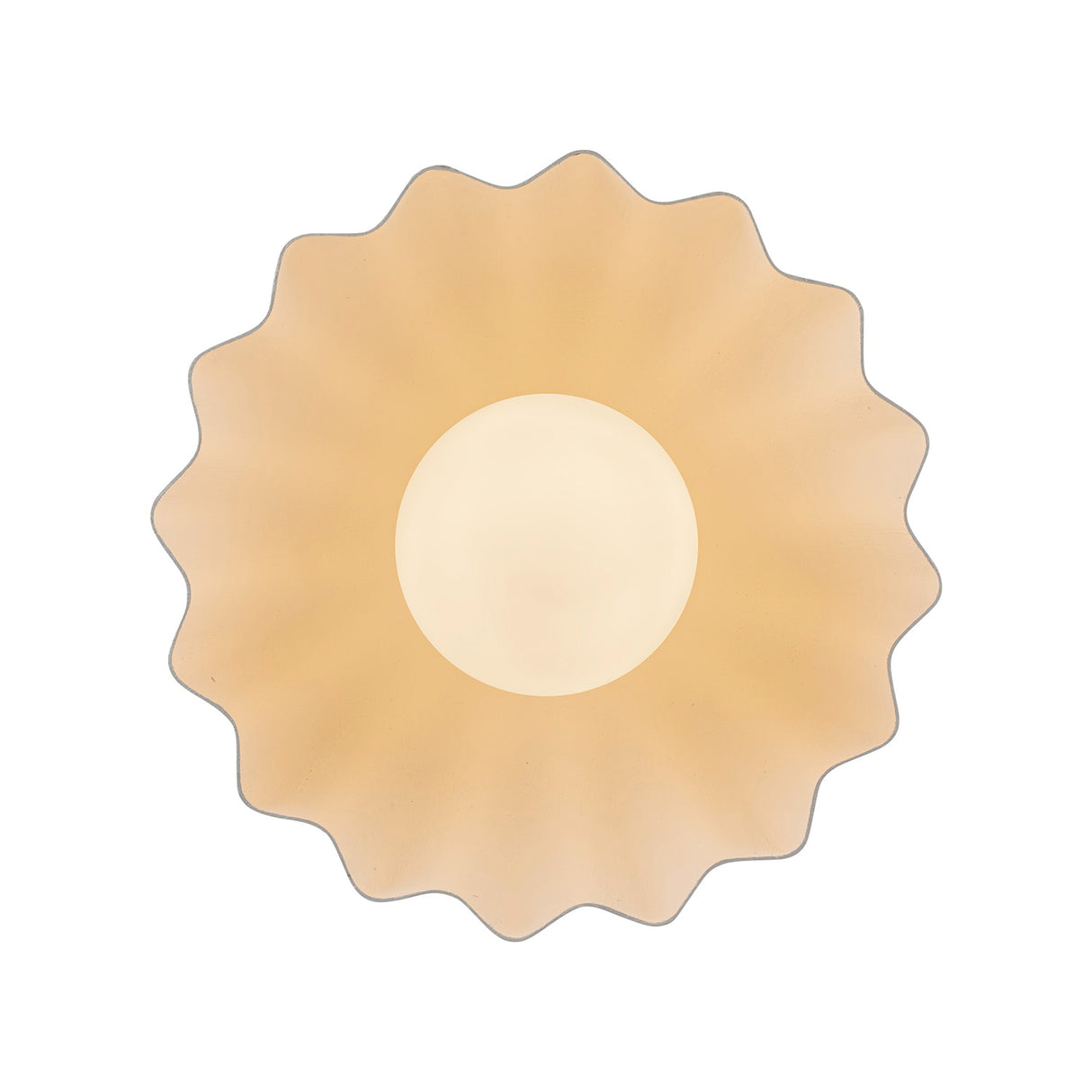 Flare LED Sconce 10", Antique White and Opal Glass