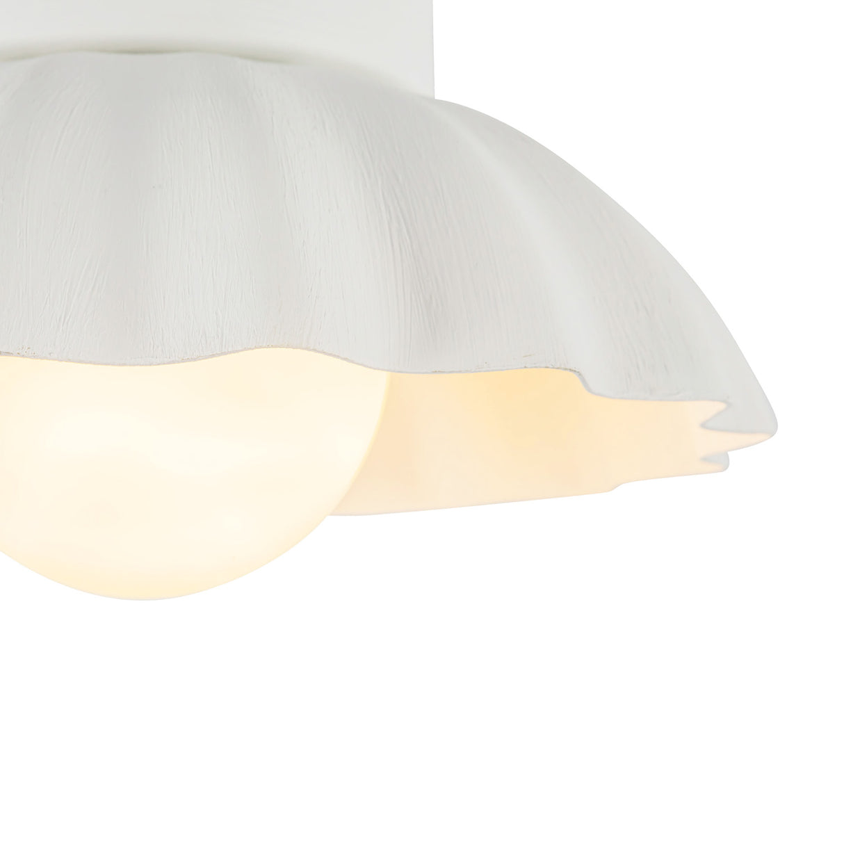 Flare LED Sconce 10", Antique White and Opal Glass