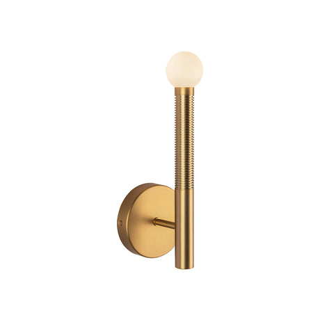 Shiloh 1 Light LED Wall Sconce 14", Brushed Brass