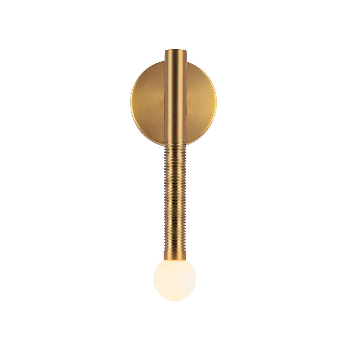 Shiloh 1 Light LED Wall Sconce 14", Brushed Brass