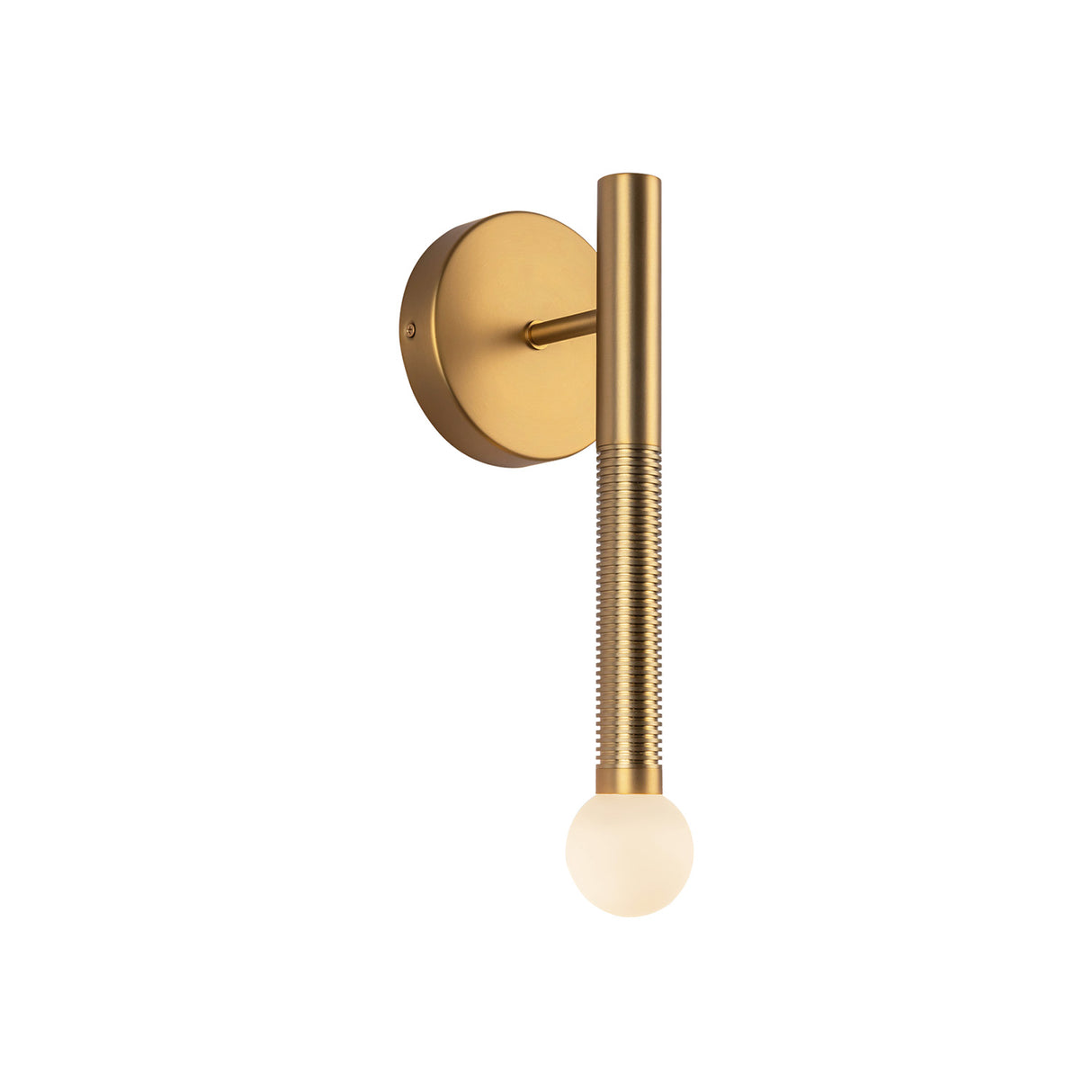 Shiloh 1 Light LED Wall Sconce 14", Brushed Brass
