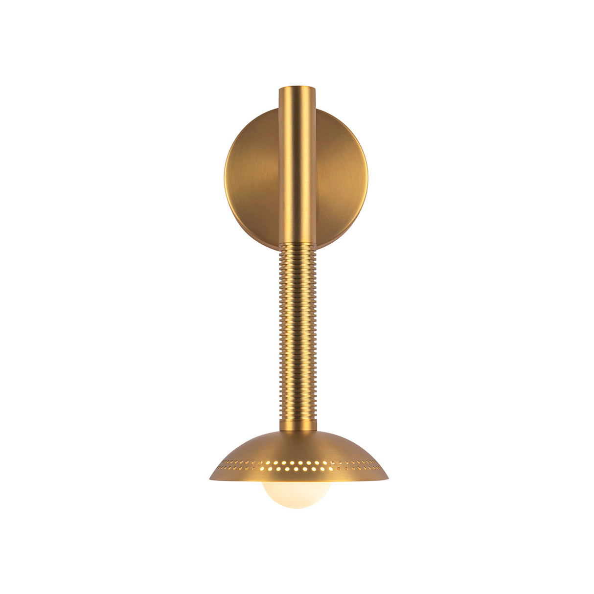 Sheila 1 Light LED Wall Sconce 14", Brushed Brass