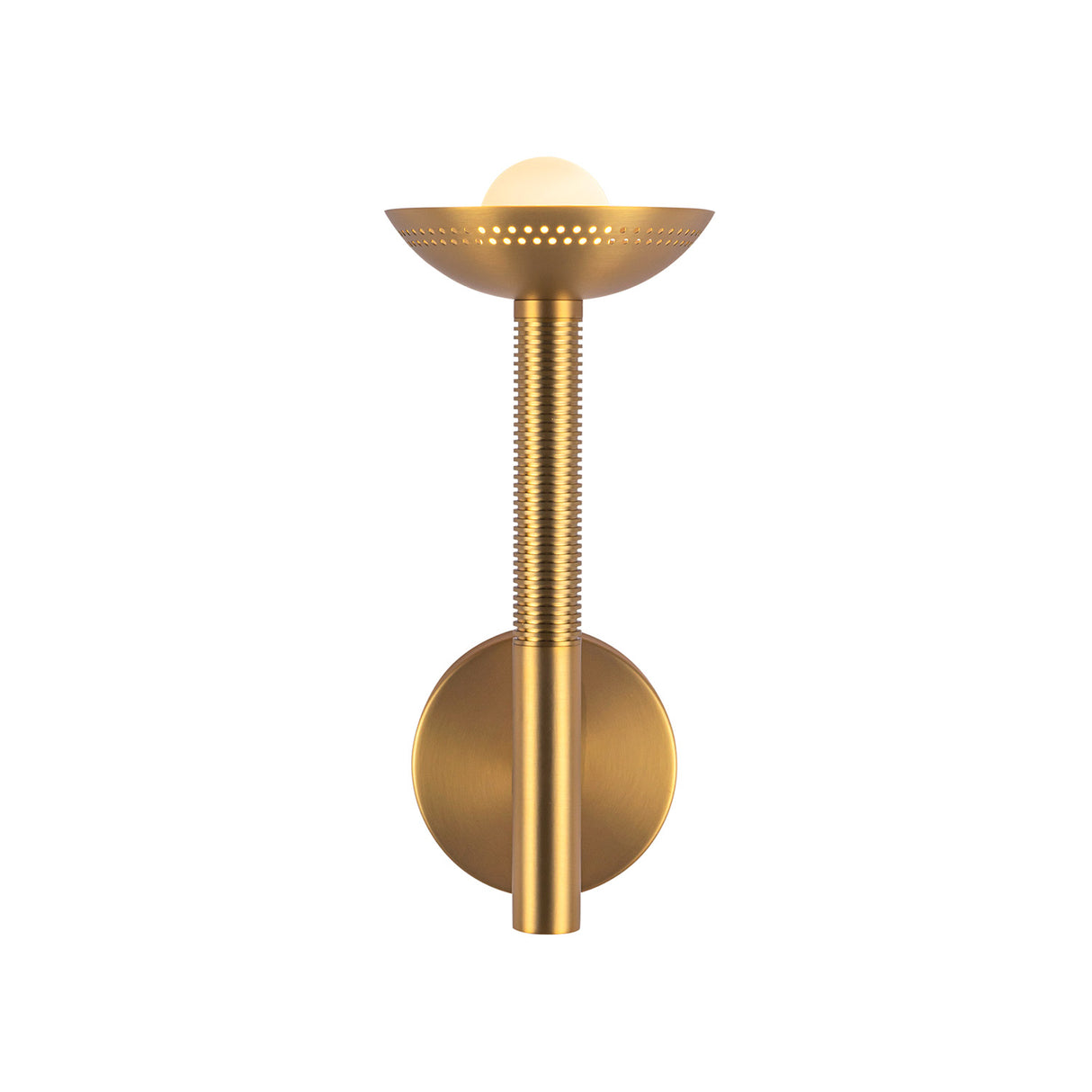 Sheila 1 Light LED Wall Sconce 14", Brushed Brass