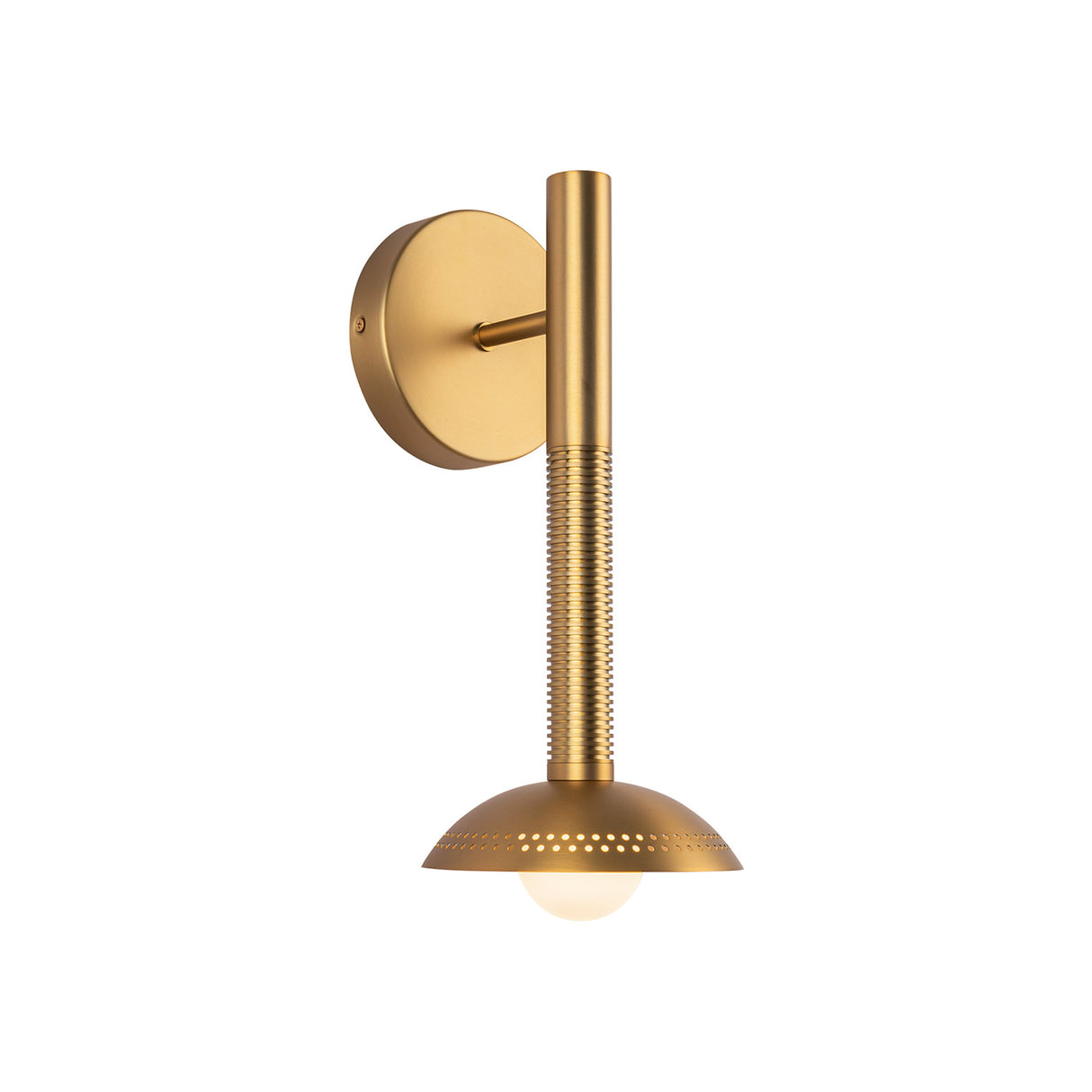 Sheila 1 Light LED Wall Sconce 14", Brushed Brass