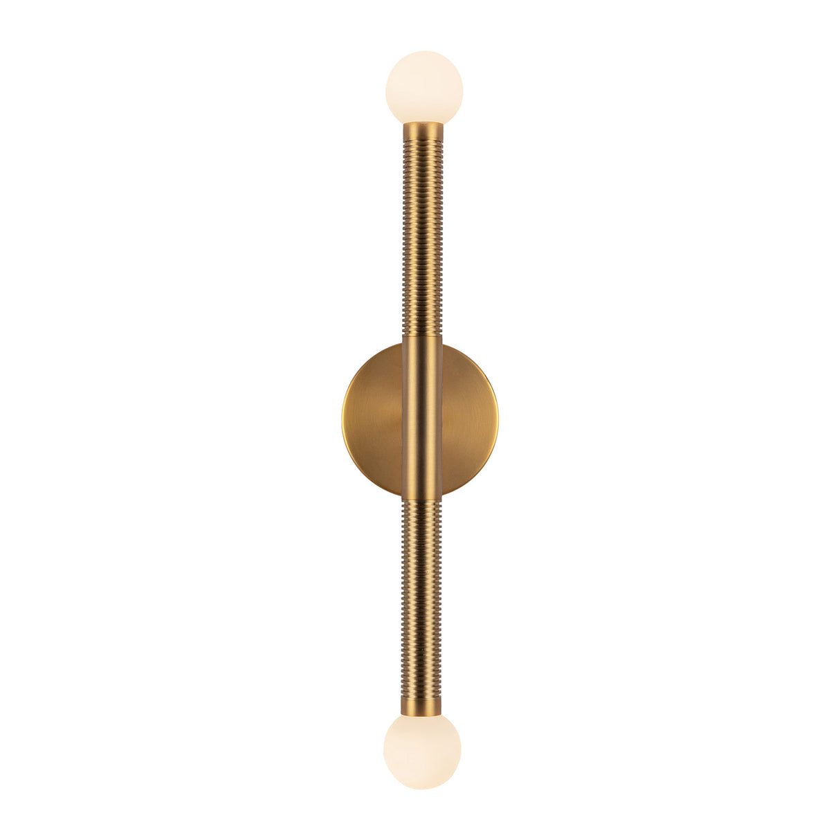 Shiloh 2 Light LED Wall Sconce 23", Brushed Brass