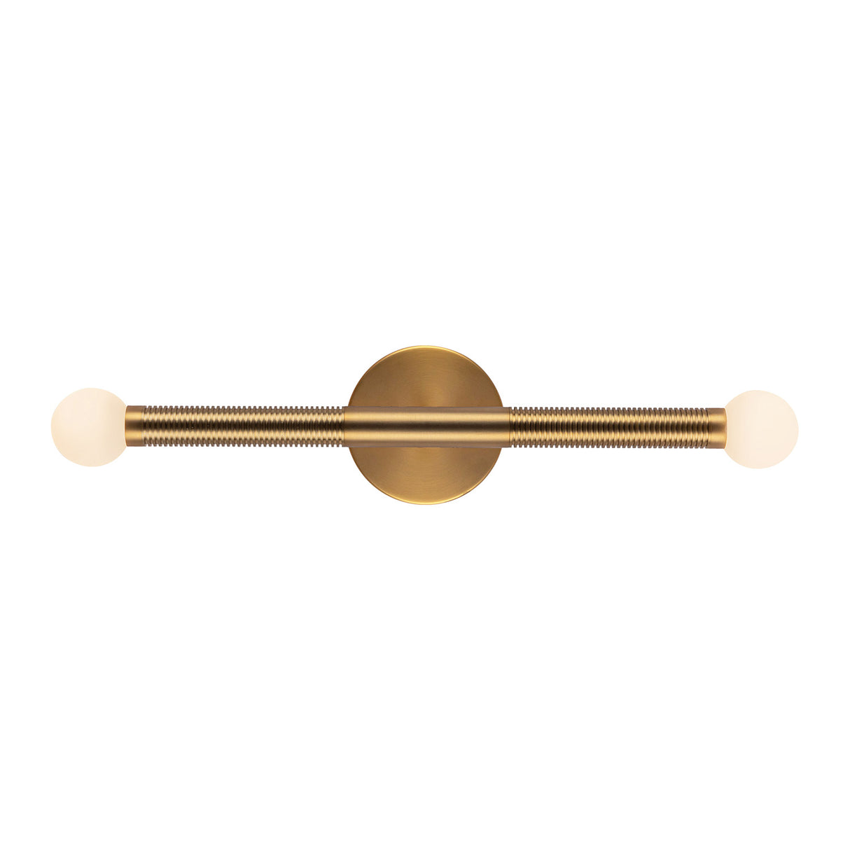 Shiloh 2 Light LED Wall Sconce 23", Brushed Brass