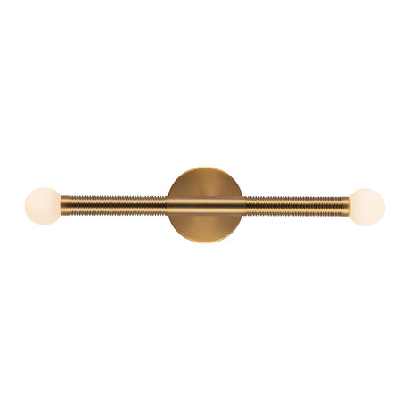 Shiloh 2 Light LED Wall Sconce 23", Brushed Brass