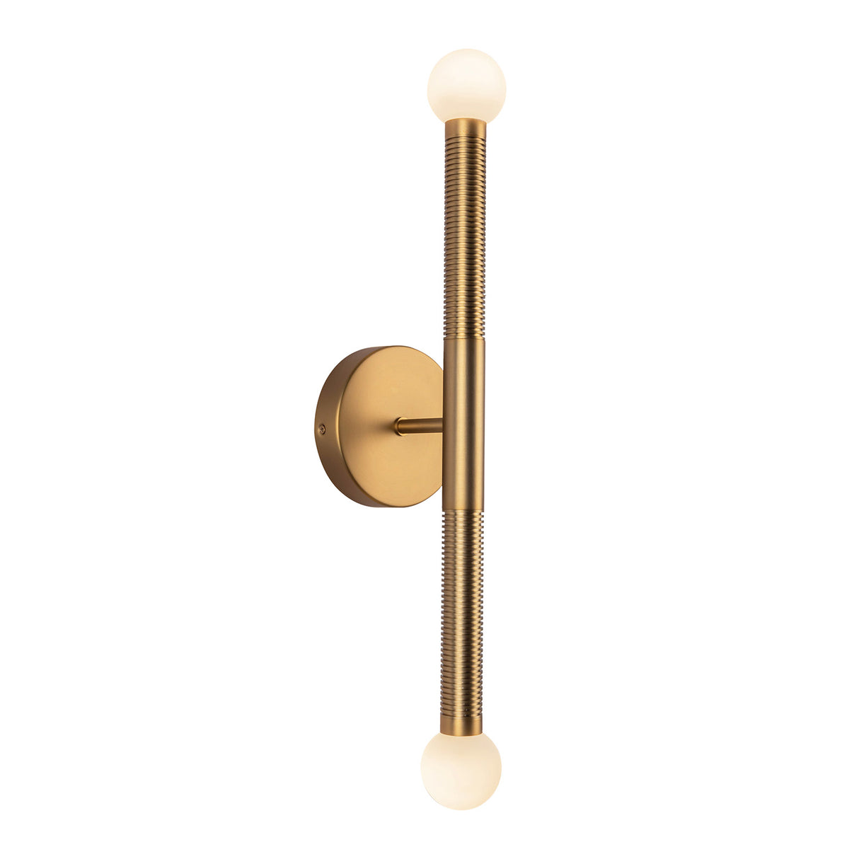 Shiloh 2 Light LED Wall Sconce 23", Brushed Brass