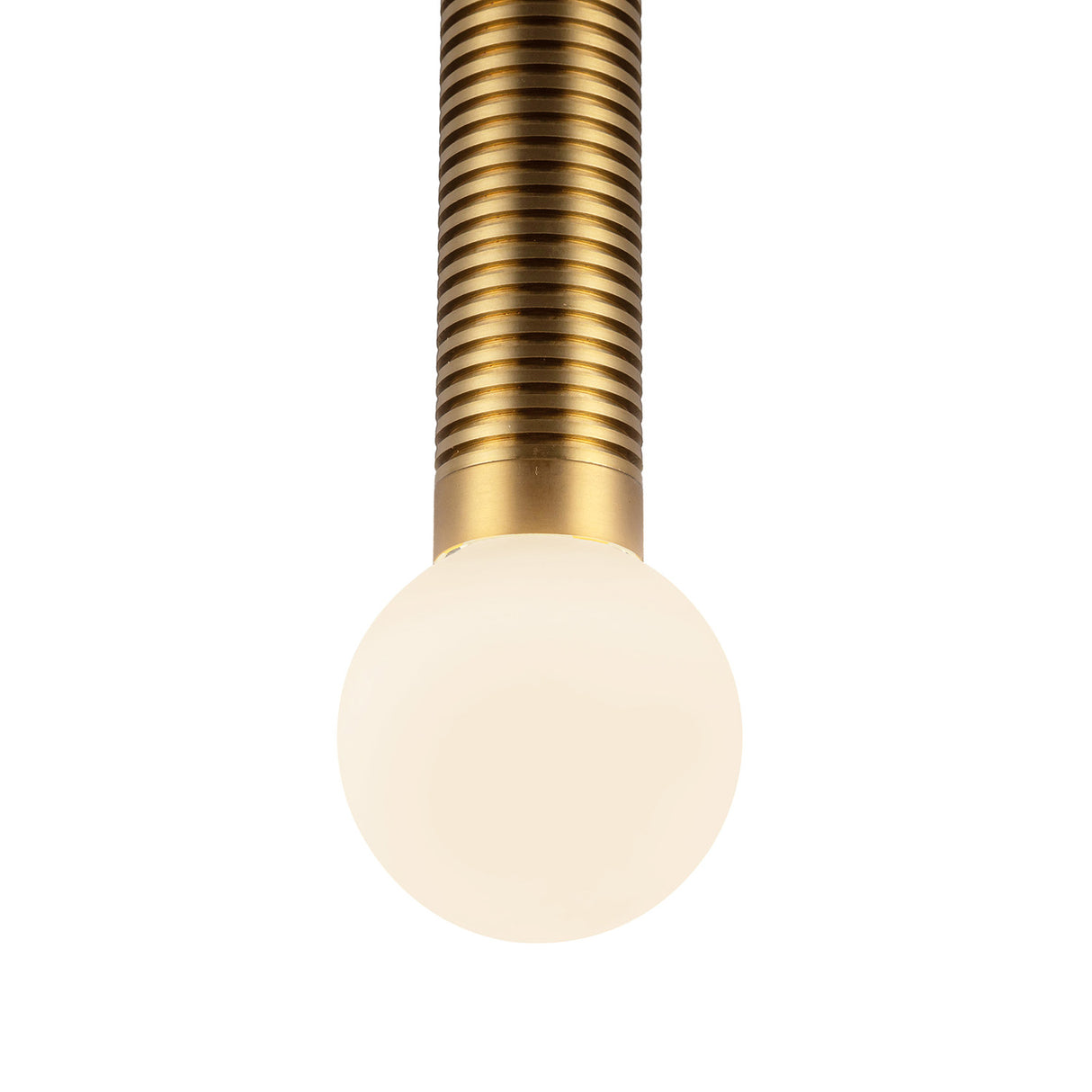Shiloh LED Pendant 9", Brushed Brass