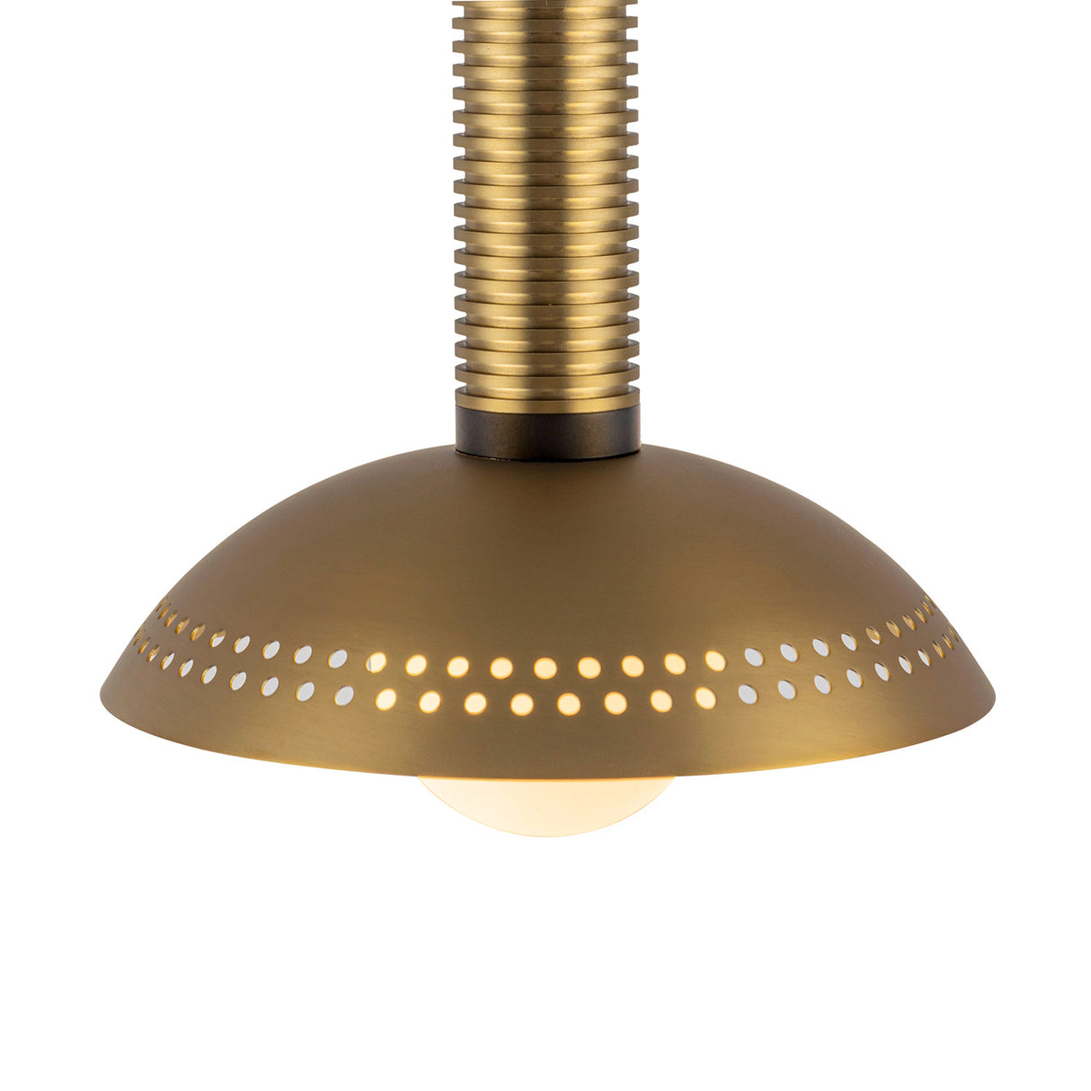 Sheila LED Pendant 9", Brushed Brass