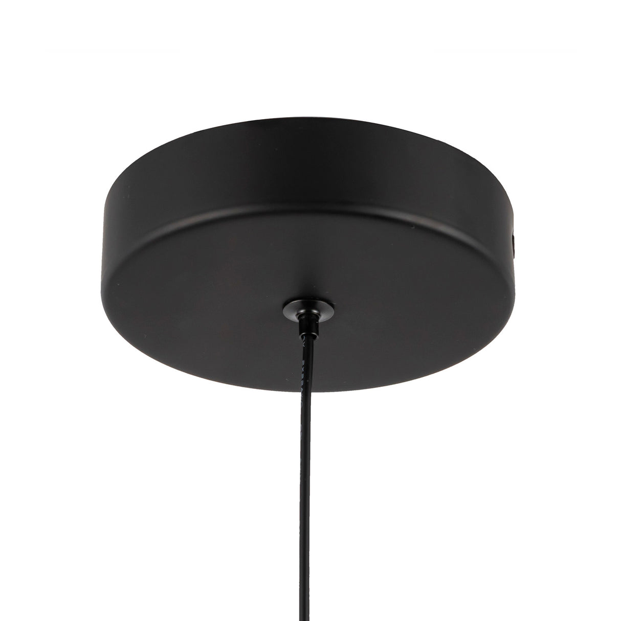 Shiloh LED Pendant 9", Matte Black and Walnut