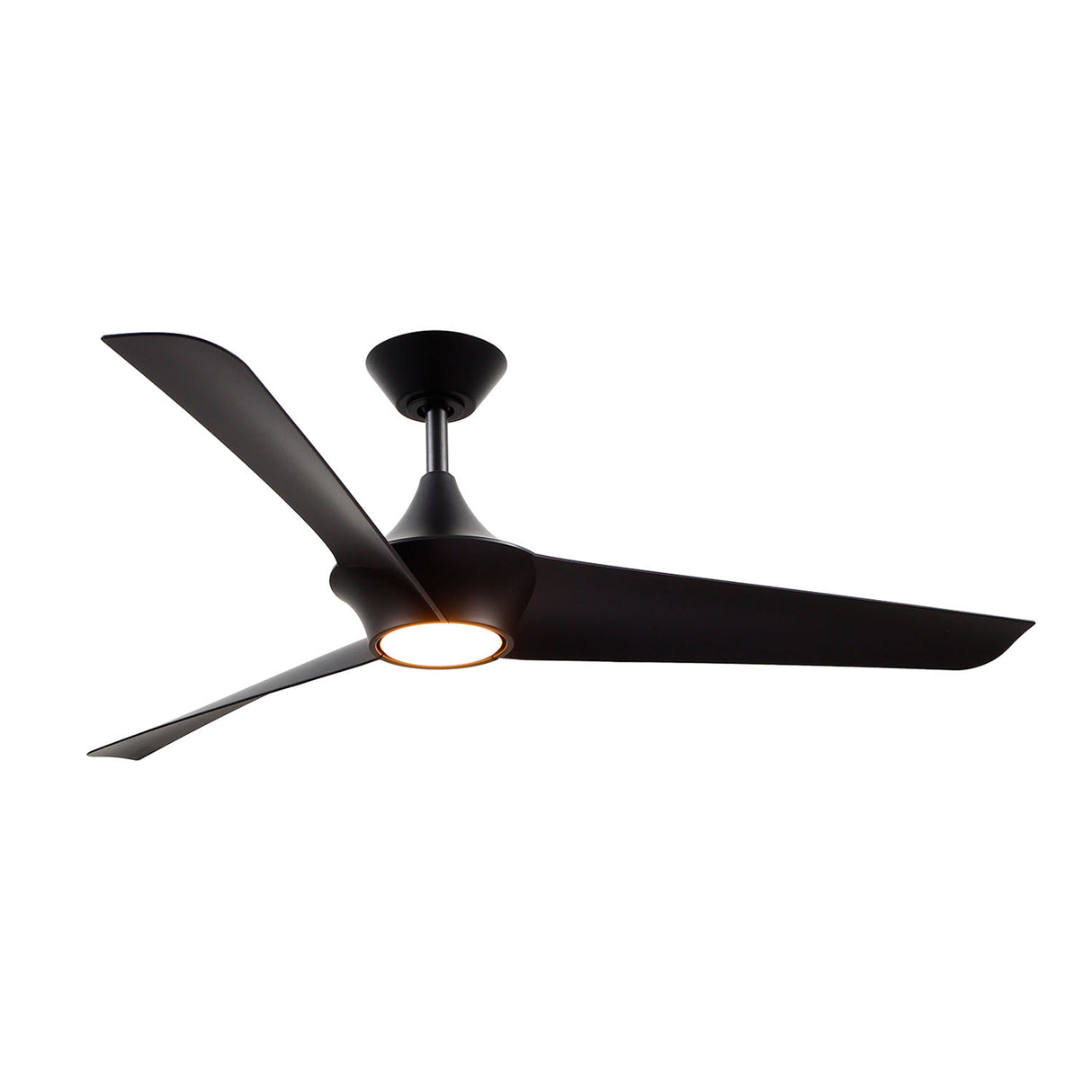 Dover Ceiling Fan 56", Matte Black with LED Light, 6-Speed Reversible Air Flow, Remote Control