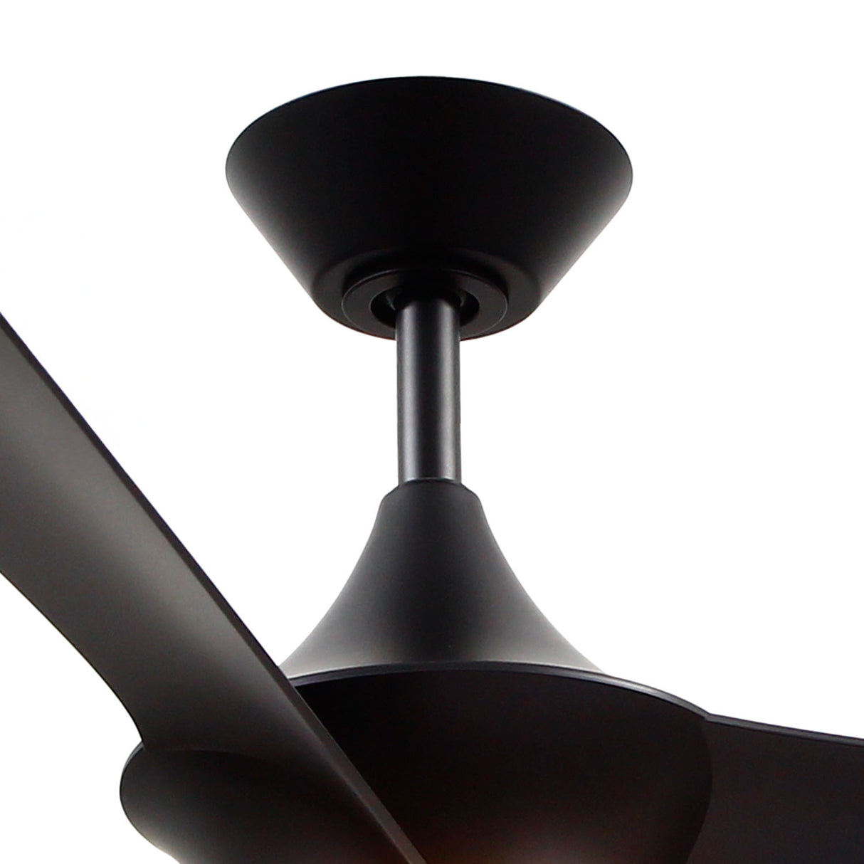 Dover Ceiling Fan 56", Matte Black with LED Light, 6-Speed Reversible Air Flow, Remote Control