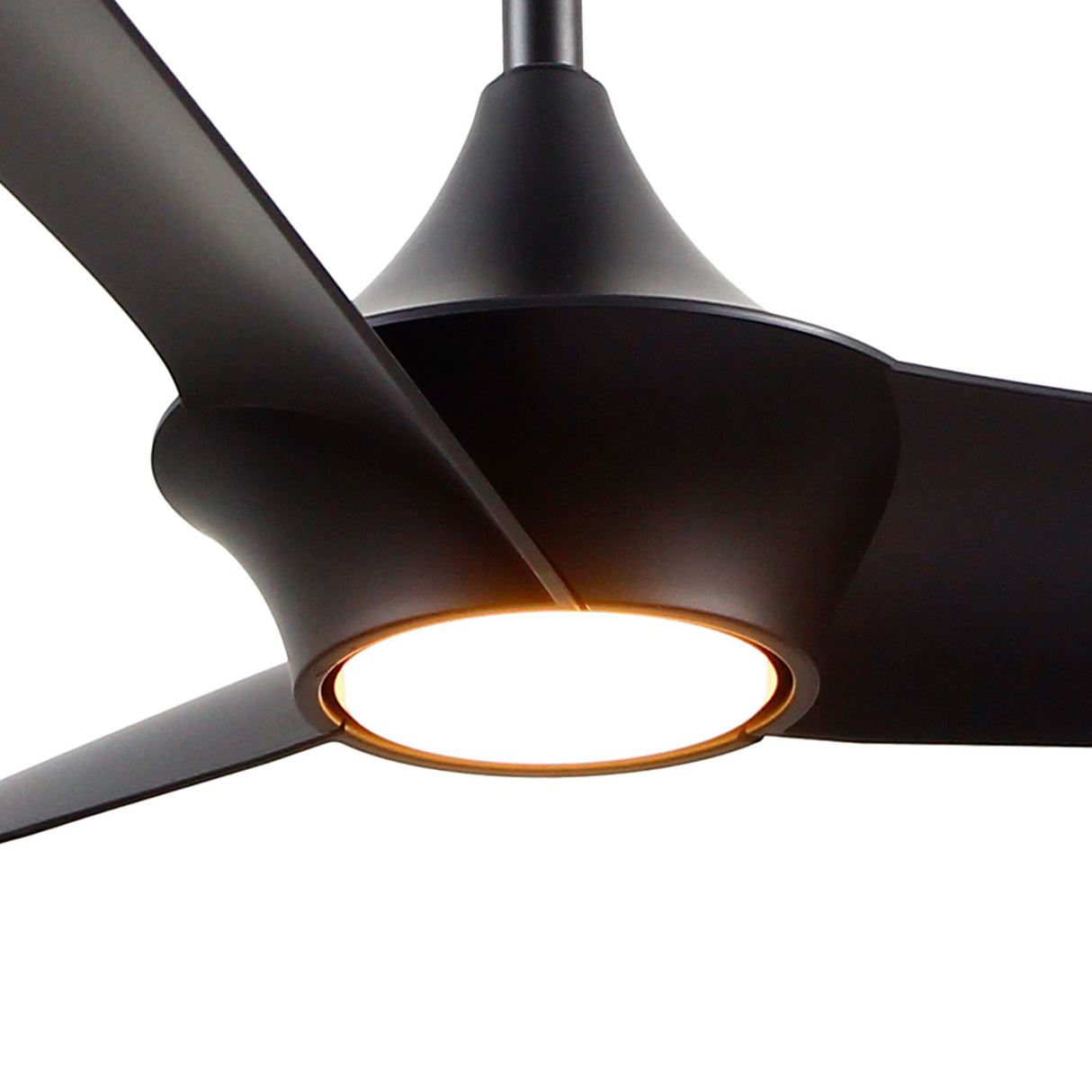 Dover Ceiling Fan 56", Matte Black with LED Light, 6-Speed Reversible Air Flow, Remote Control
