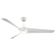 Dover Ceiling Fan 56", White with LED Light, 6-Speed Reversible Air Flow, Remote Control