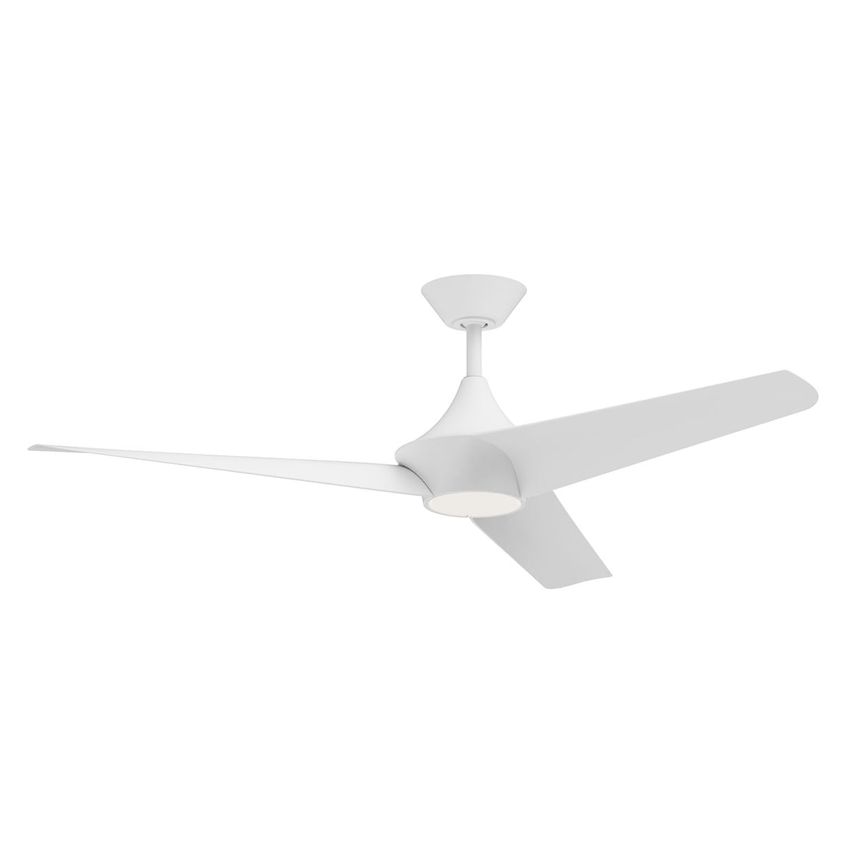 Dover Ceiling Fan 56", White with LED Light, 6-Speed Reversible Air Flow, Remote Control