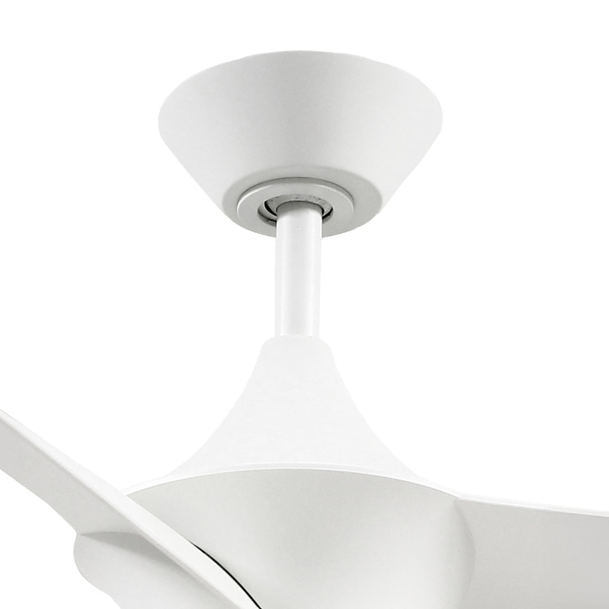 Dover Ceiling Fan 56", White with LED Light, 6-Speed Reversible Air Flow, Remote Control