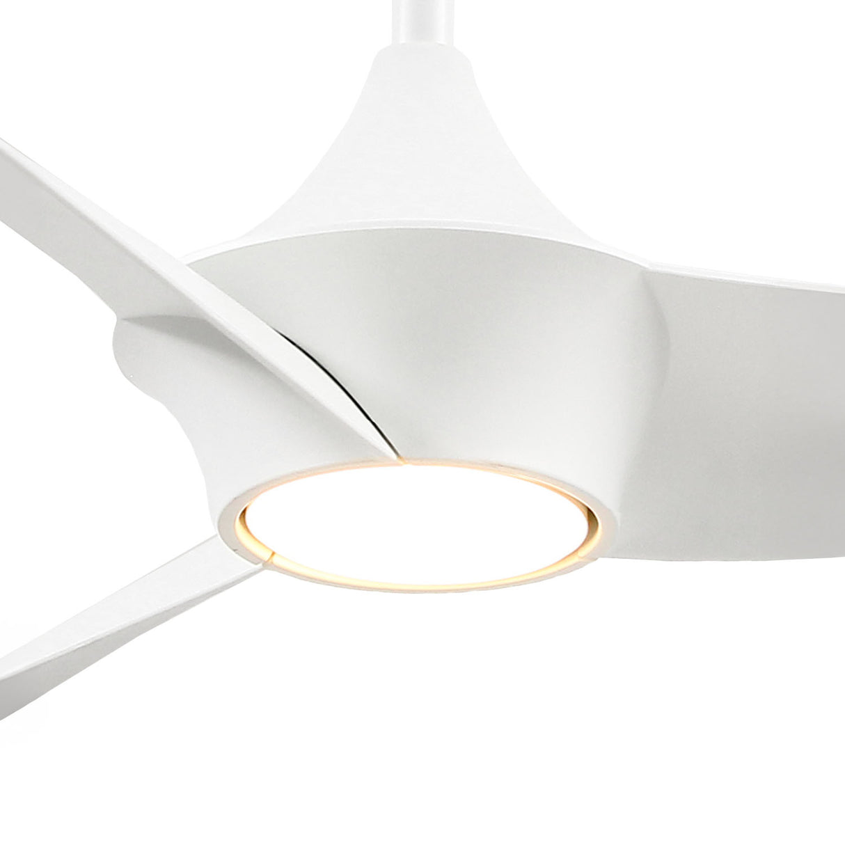 Dover Ceiling Fan 56", White with LED Light, 6-Speed Reversible Air Flow, Remote Control