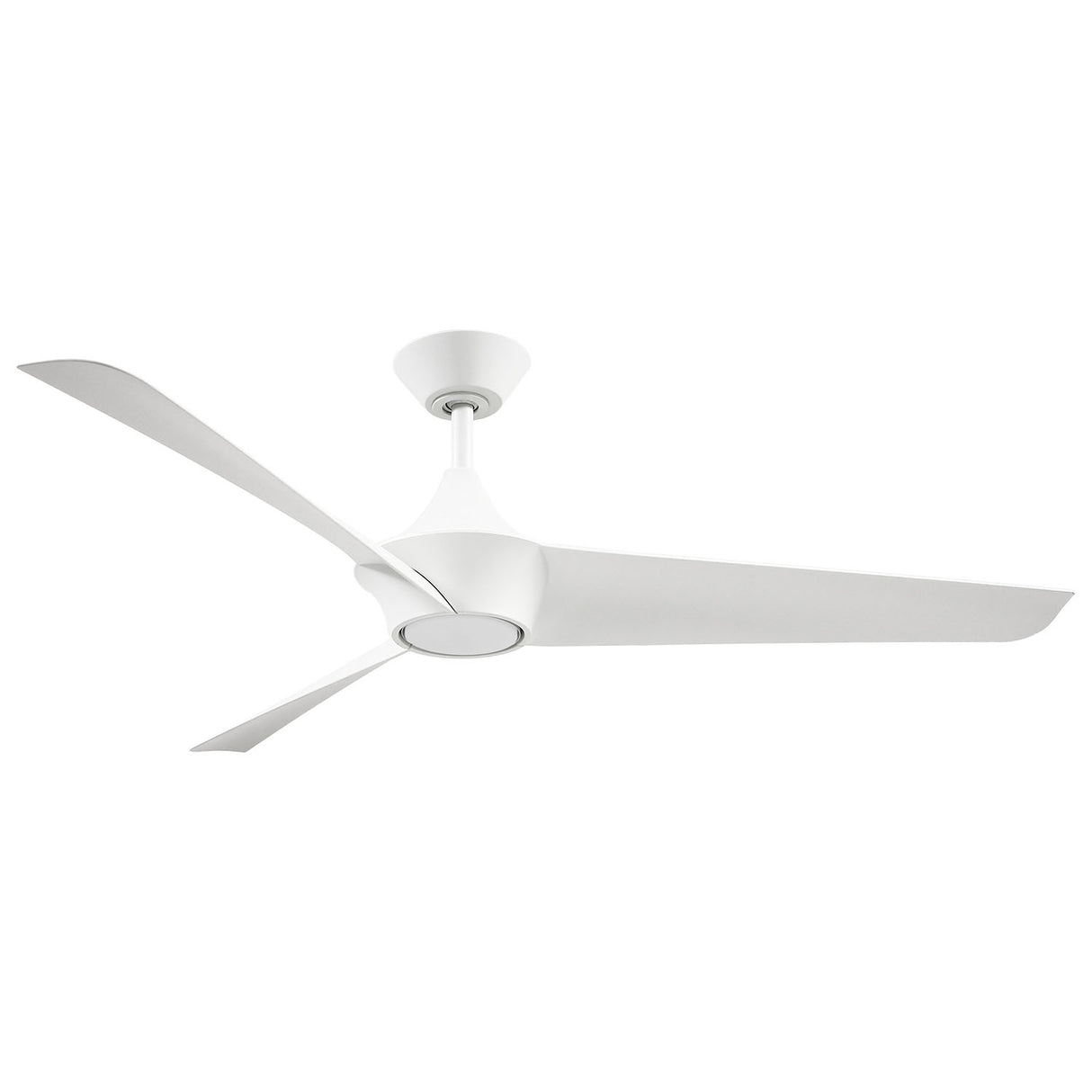Dover Ceiling Fan 56", White with LED Light, 6-Speed Reversible Air Flow, Remote Control