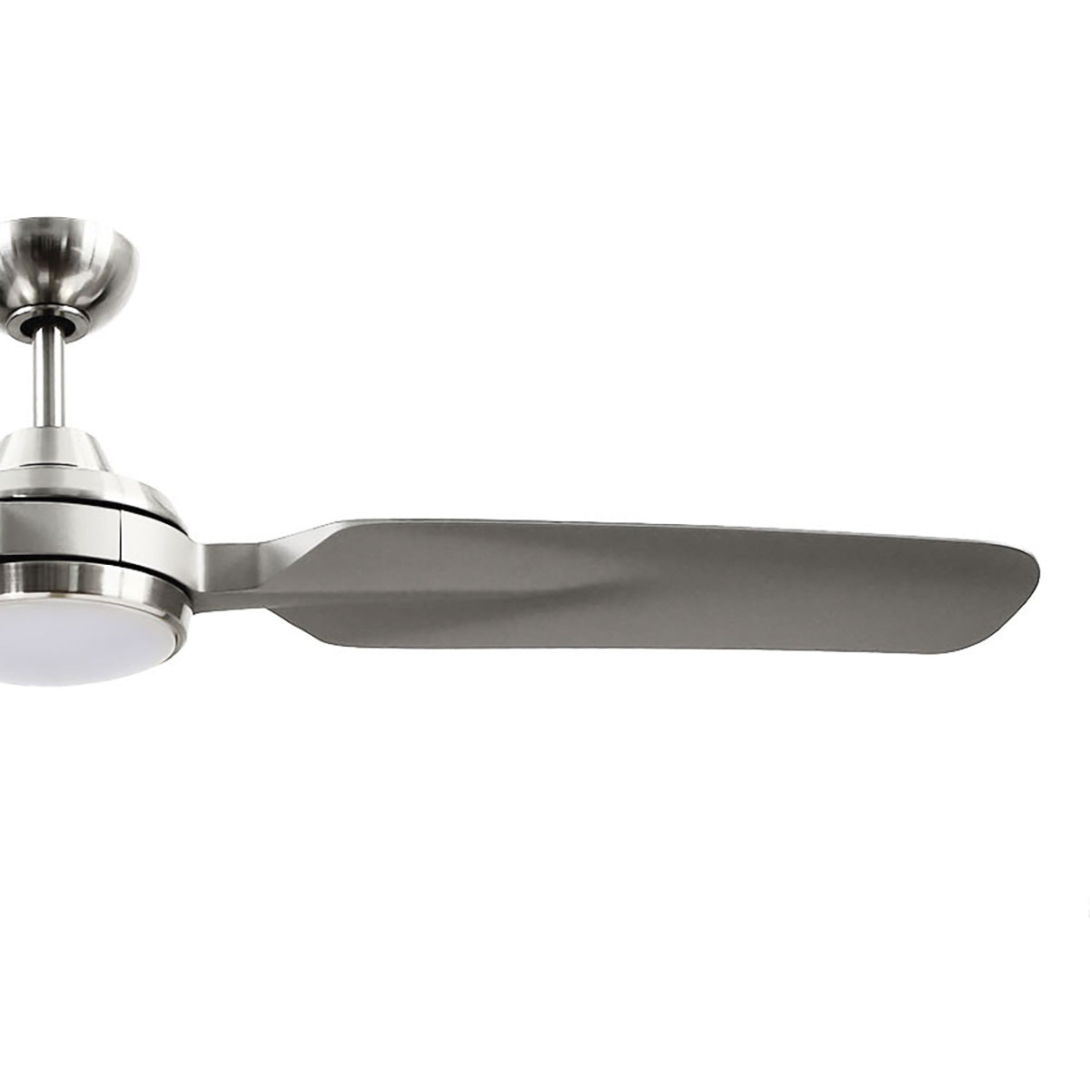 Hobbs Ceiling Fan 60", Brushed Nickel with LED Light, 6-Speed Reversible Air Flow, Remote Control